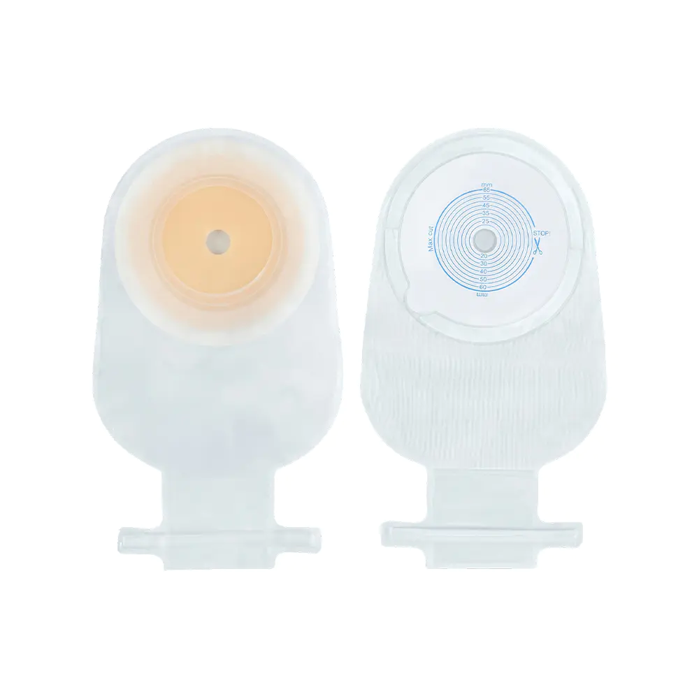 Sekeping Membran Satu Sisi Mesh & Lapisan Luar Bukan Tenunan Beg Ostomy Seal Twist-tie